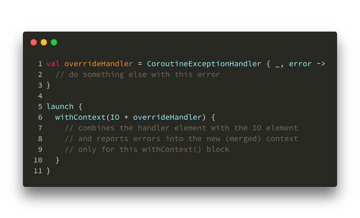 Sub-Scope Handler Replacement